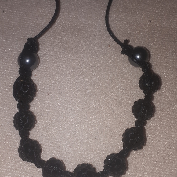 Black shamballa bracelet - Picture 2 of 3